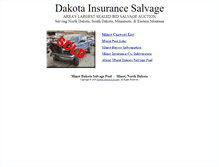 Tablet Screenshot of dakotasalvage.com